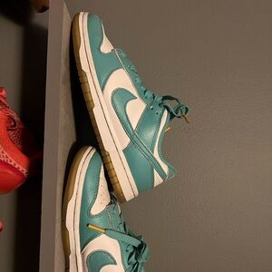 Nike Teal and White Sneakers